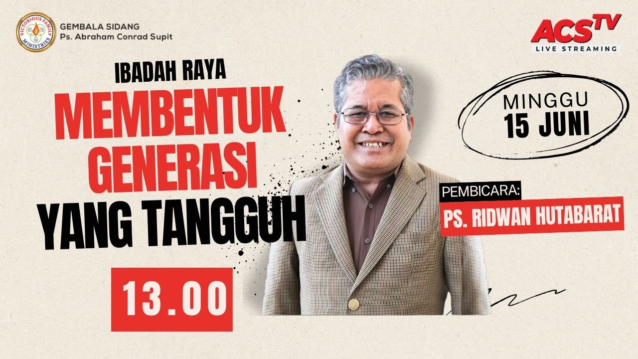 GBI Victorious Family - Ps. Ridwan Hutabarat - 13.00 WIB | 15 Juni 2025 |