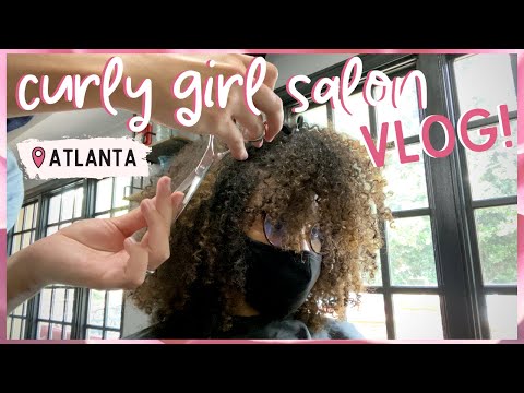 VLOG: natural hair salon experience in atlanta! curly...