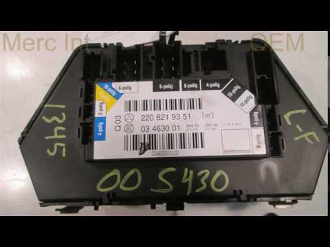 2000 Mercedes S430 LH SEAT SWITCH NIQ 2208219351 - mi.wreckingsolutions.com Used OEM Mercedes... OEM