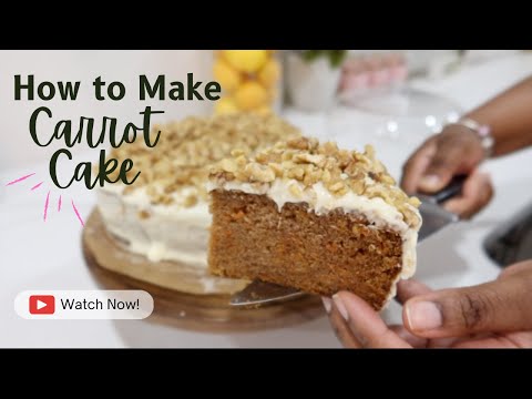 SUPER MOIST CARROT CAKE (NUT FREE OPTION)