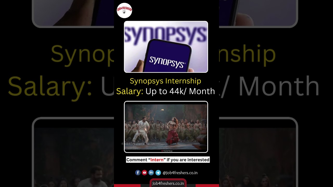 Synopsys Off Campus 2025 Hiring Intern | Apply Now! #internships #hiring @Job4freshers