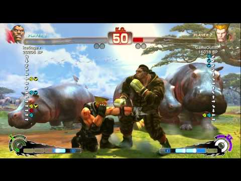 - R - [Balrog] vs GameOutttt [Guile] SSF4 Japanese Online Ranked Matches - TRUE-HD