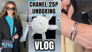 VLOG 🩵 CHANEL 25P UNBOXING 💙NEW ITEMS FROM SEPHORA, SHOP AT CARTIER, BEST NECK CREAM AND DIET COKE