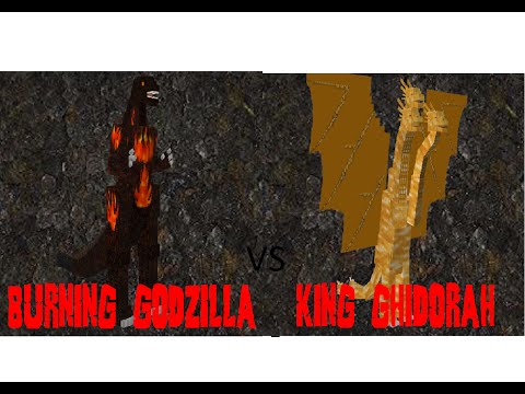 Minecraft Mob-Battle Burning Godzilla vs King Ghidorah!