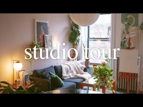 Artist studio tour | Brooklyn home illustration...