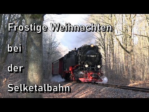 Frostige Weihnachten bei der Selketalbahn