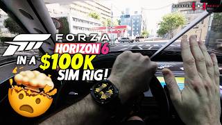 🤯 FORZA HORIZON 6 in a $100K SIM RIG!
