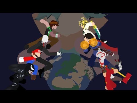 Torneio do poder crossover animação (Stick nodes)