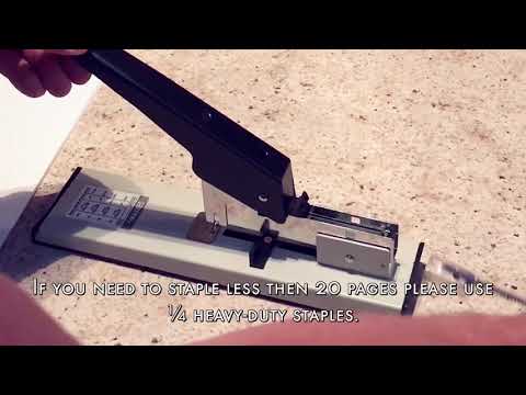 How To Use Effiliv  - Heavy Duty Stapler with Staples Set 90 Sheet Capacity