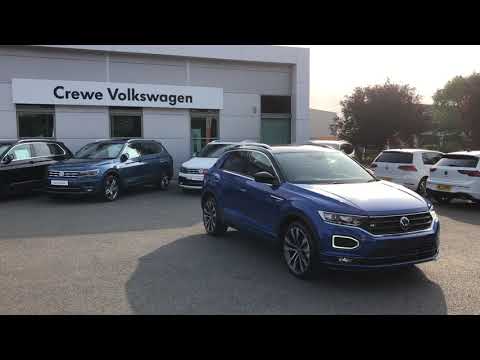 Brand New Volkswagen T-Roc R-Line 2.0TDI 150PS DSG in Ravenna Blue Metallic with Black Roof