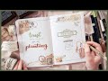 Plan With Me October 2022 Romantic Vintage Bullet Journal Theme Set Up
