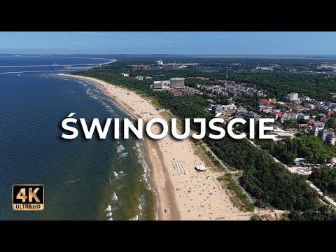 Nadmorski raj w Polsce? Świnoujście z lotu ptaka robi wrażenie! Lato 2025 [4K]