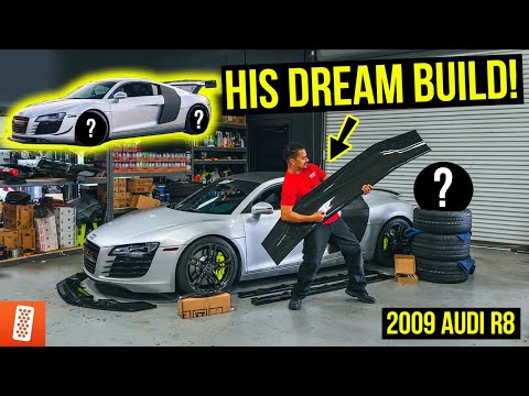 Building a (6-speed manual) 2009 Audi R8! NEW WHEELS and Carbon Fiber Aero Package looks AGGRESSIVE!
