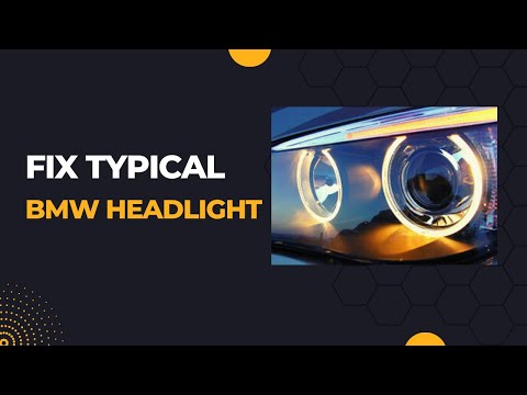 How to fix a typical BMW headlight problem | For you #youtube #fix  #bmw