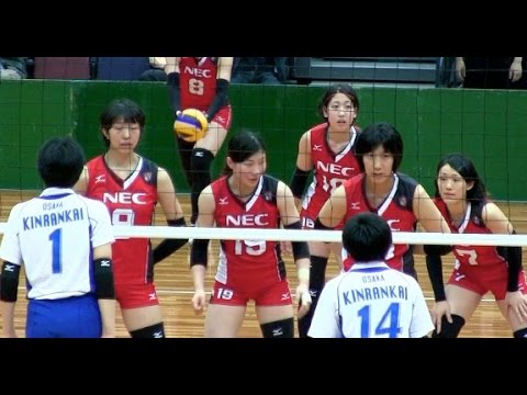 女子バレーボール/プロリーグ王者vs春高バレー王者【NECレッドロケッツvs 金蘭会】黒鷲旗 ハイキューHaikyuu Volleyball Video