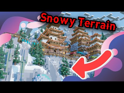 HOW TO MAKE EPIC SNOWY TERRAIN | Minecraft Building Tutorial