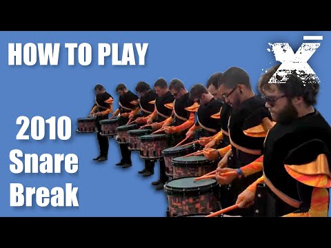 Learn Rhythm X 2010 WGI finals Snare Break