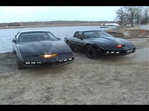 KNIGHT RIDER CARS II - KITT VS KARR - again.wmv