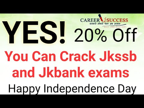 Yes you can CRACK JKSSB ACCOUNT ASSISTANT|CLASS IV jkbank Exam 20% Off USE COUPON INDCS100 INDCS500