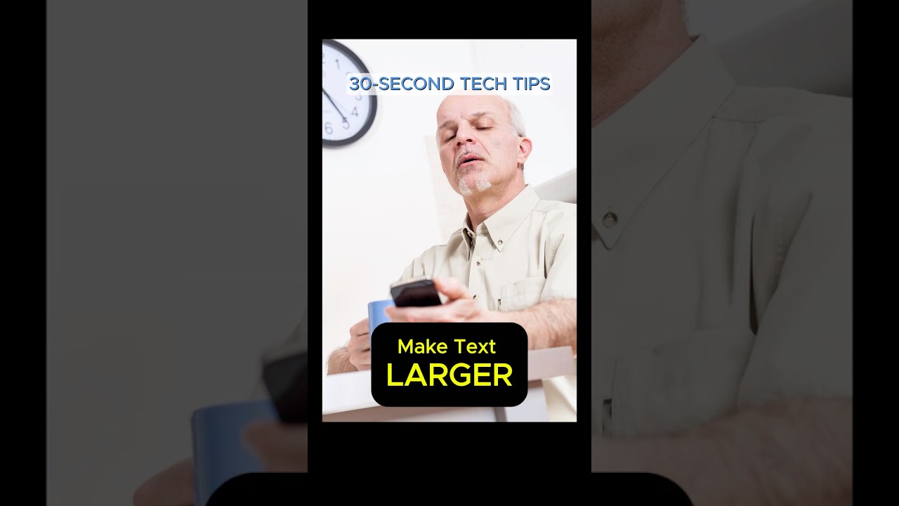 How To Make Text Bigger on Your iPhone (Stop Squinting!) | Senior Tech Tutor Tip #116