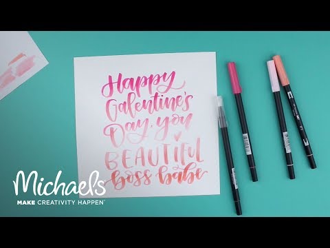 Hand Lettering with Tombow | Michaels