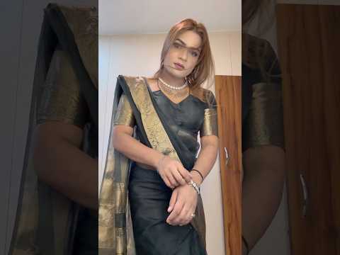 ✨🖤 ​⁠@Makeover_yash      #makeover_yash #yash #blacksaree