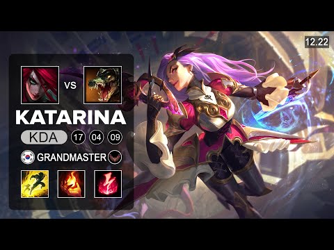 Katarina vs Renekton Mid - KR Grandmaster - Patch 12.22 Season 12