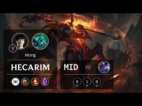 Hecarim Mid vs Vayne - KR Master Patch 9.22