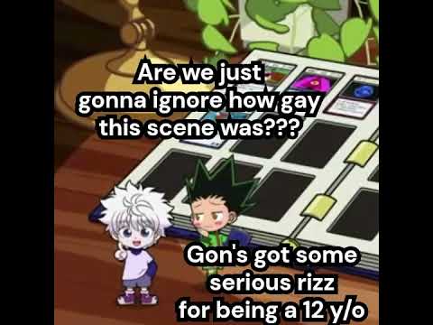 KILLUA GOT RIZZED😂\\Killugon🩵💚\\ #hunterxhunter #killuazoldyck #gonfreecss #killugon