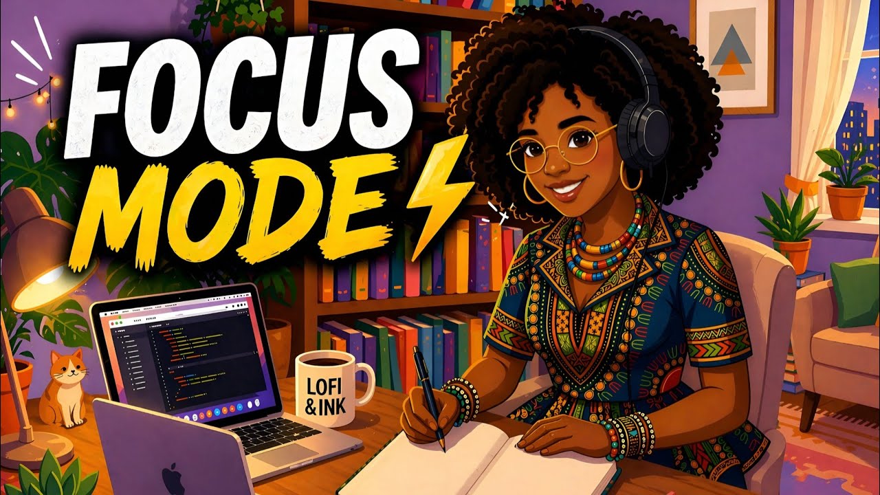 Afrobeats Lofi for Deep Focus ⚡ High Energy Flow for Work & Study (No Lyrics)