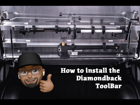 Installing the Diamondback HD Cover ToolBar on 2017 - 2022 Ford F-250-F350 Super duty Tremor