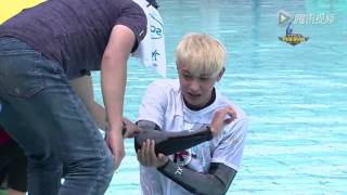 【LUNCHBOX】150929 ztao &quot;Real Hero&quot; unseen scene - Arm injury