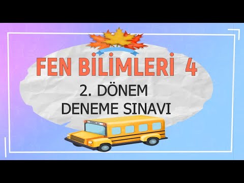 4. SINIF FEN BİLİMLERİ 2. DÖNEM DENEME SINAVI