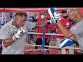 JERMELL CHARLO'S FULL MITT WORKOUT - LOOKING POWERFUL TRAINING FOR JEISON ROSARIO FIGHT