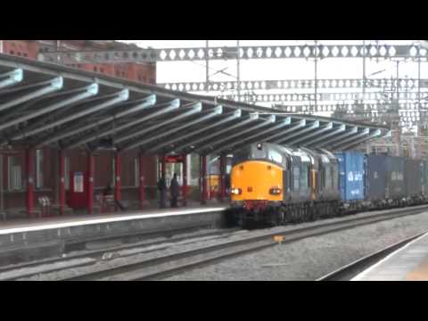 Class 37s on a shed working 13/6