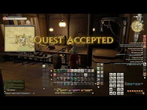 Carpenter Level 50 Job Quest Saving Captain Gairhard FFXIV