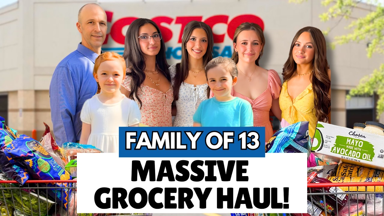 MASSIVE $1,100 COSTCO HAUL |Feeding A Family of 13 | (Military Send-Off Week)