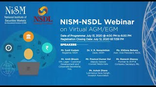 Part 4 NISM-NSDL Webinar on Virtual AGM/EGM