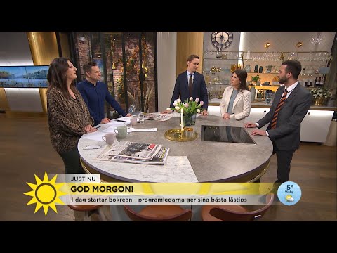 Här är programledarnas bästa boktips: "Bland det ruskigaste jag läst" - Nyhetsmorgon (TV4)