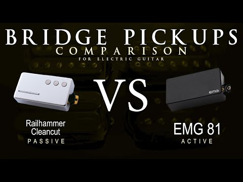 Railhammer CLEANCUT vs EMG 81 - Bridge Guitar Pickup Comparison Tone Demo