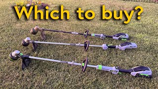 Ultimate Ego String Trimmer Comparison: 16 Carbon Fiber, 15 Powerload & 15 Rapid Reload