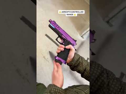 Range test of the Vorsk Hi-Capa 4.3 in Purple from Extreme Airsoft 🔥 #airsoft #femmefataleairsoft