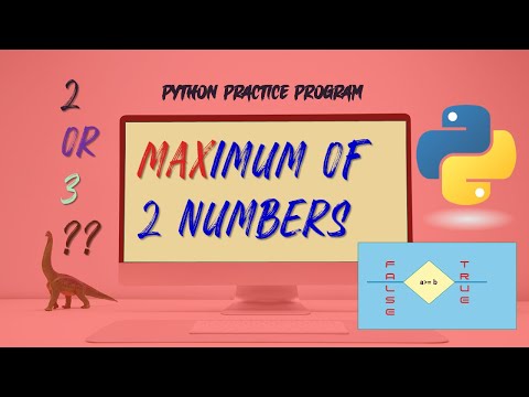 Write A Python Code To Find The Maximum Of Two Numbers Python Shorts Pythonprogramming