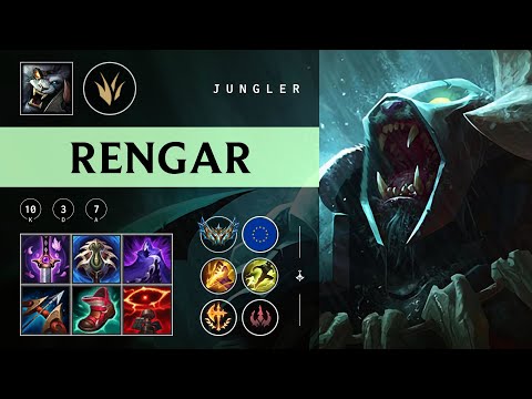 Rengar Jungle vs Elise - EUW Challenger Patch 25.24