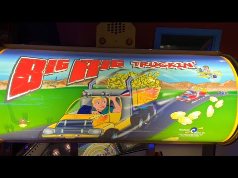 Coin Pusher Cliff Hanger Bonus Spin| Big Rig Truckin'| Arcade Ticket Games