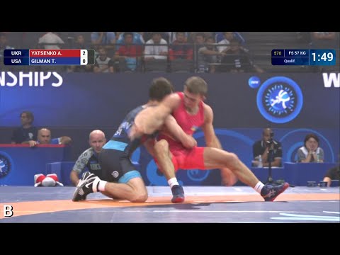 Qual. FS - 57 kg: T. GILMAN (USA) df. A. YATSENKO (UKR) by VPO1, 5-2