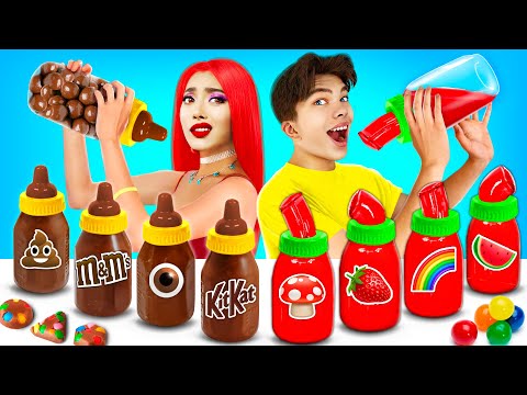 Jelly VS Chocolate Foods Challenge | Honey Jelly VS Chocolate Sweets Battle by RATATA BOOM