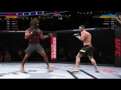 EA UFC 4 CAF VS VOLKANOVSKI unexpected funny KO