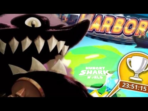 Buzz Helicoprion Shark in Harbor Map High Score Contest ! - Hungry Shark World