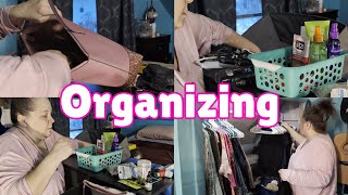 Quick Bed Room Organize | Not the Best Recording day for me friends